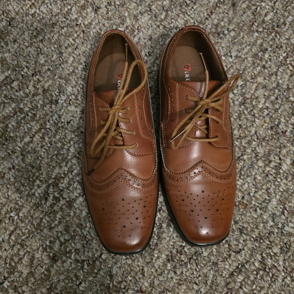 Deerstags Big Boy's Tan Oxford Shoes
